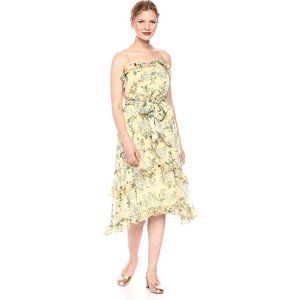 NWT Keepsake Women's Luscious Floral Ruffed Dress